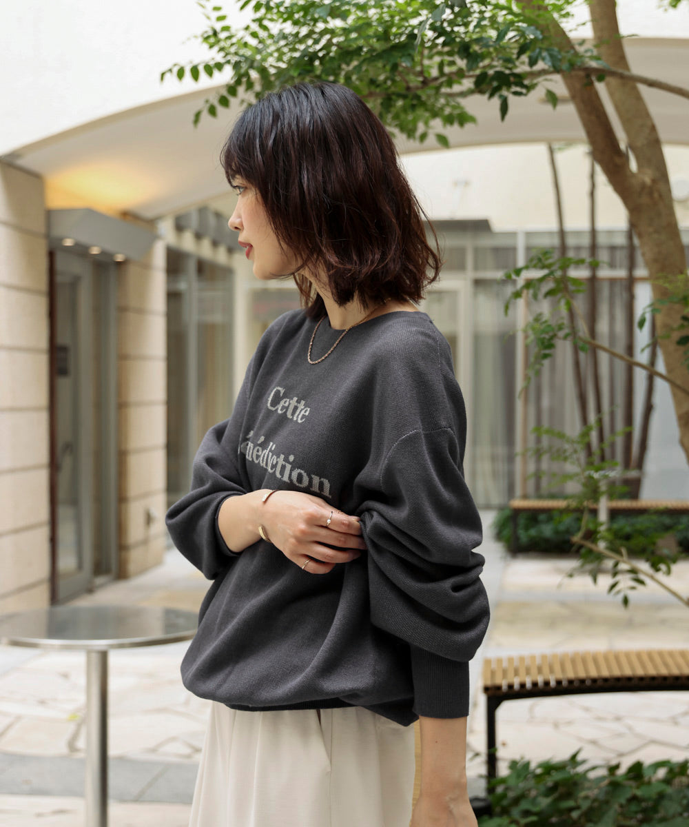 シアーロゴニットプルオーバー