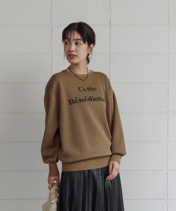 シアーロゴニットプルオーバー