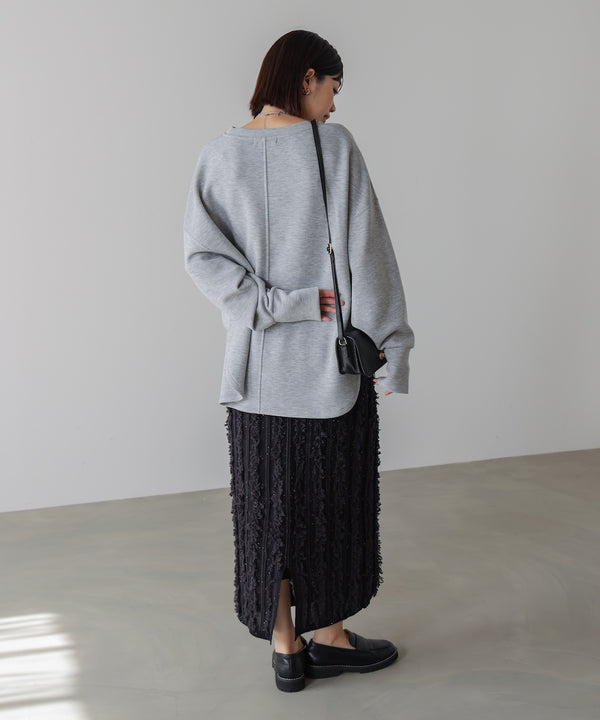 フリンジスパンコールニットスカート