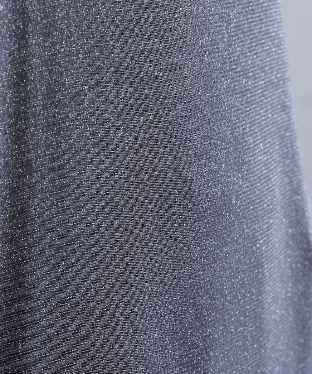 オーバーサイズラメシアートップス