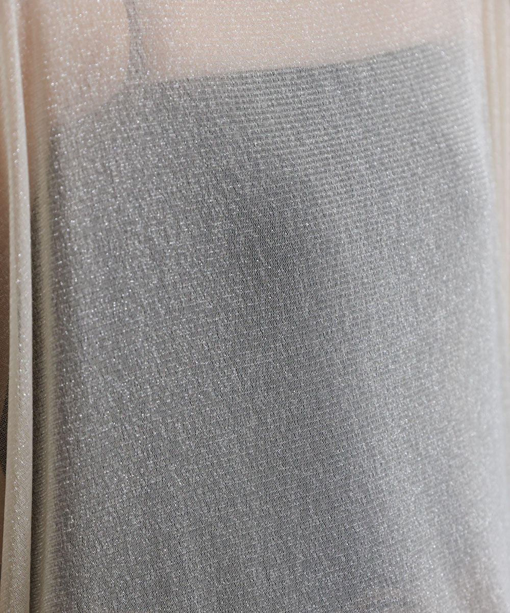 オーバーサイズラメシアートップス