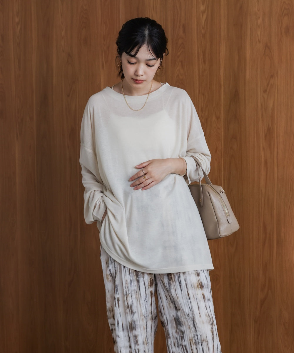オーバーサイズシアーカットトップス