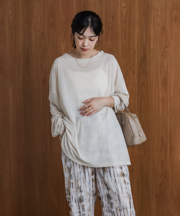 オーバーサイズシアーカットトップス