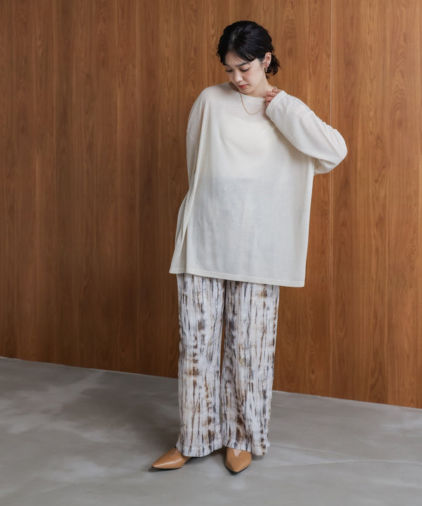 オーバーサイズシアーカットトップス