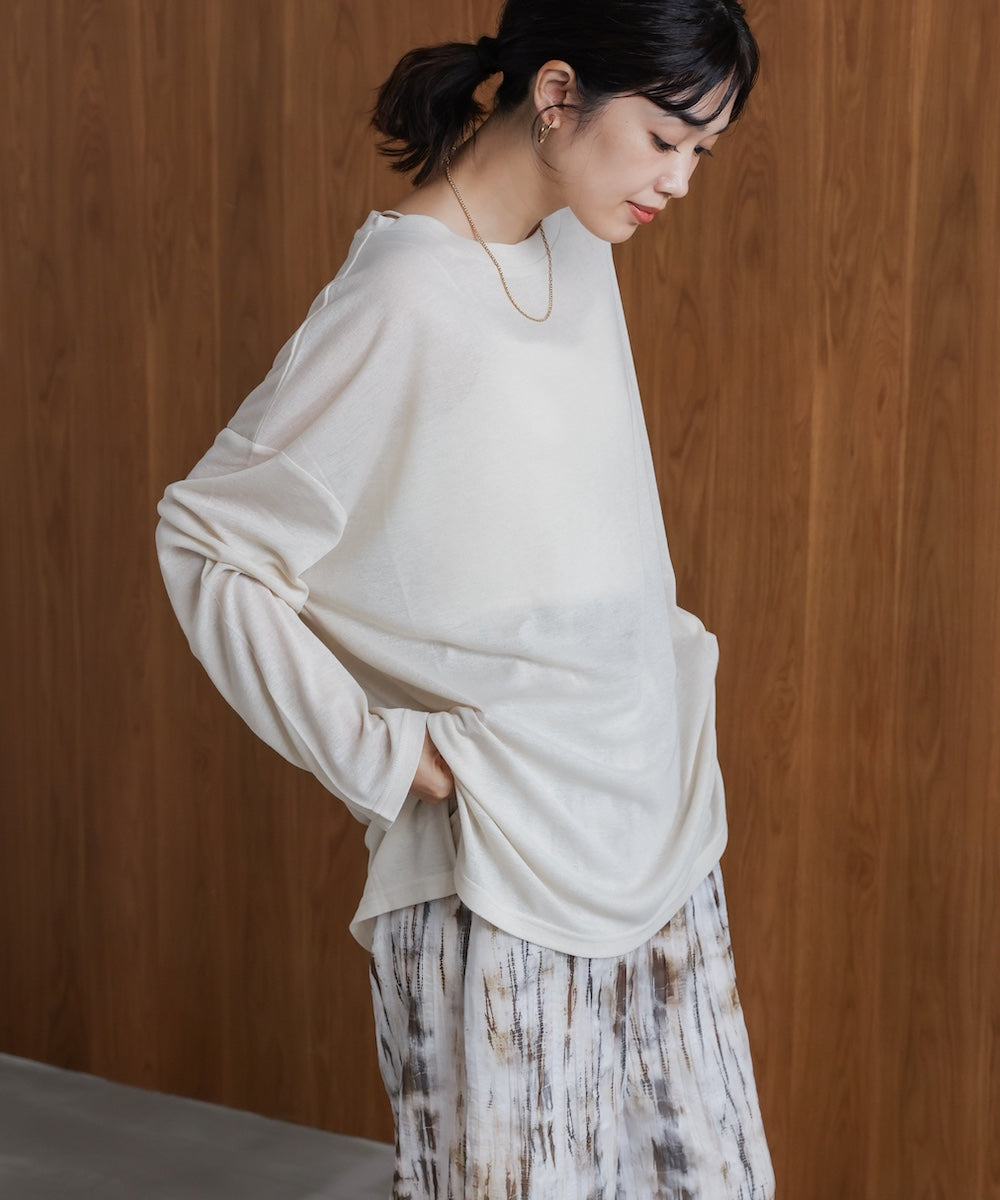 オーバーサイズシアーカットトップス