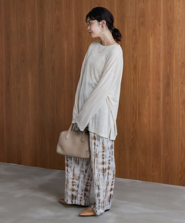 オーバーサイズシアーカットトップス