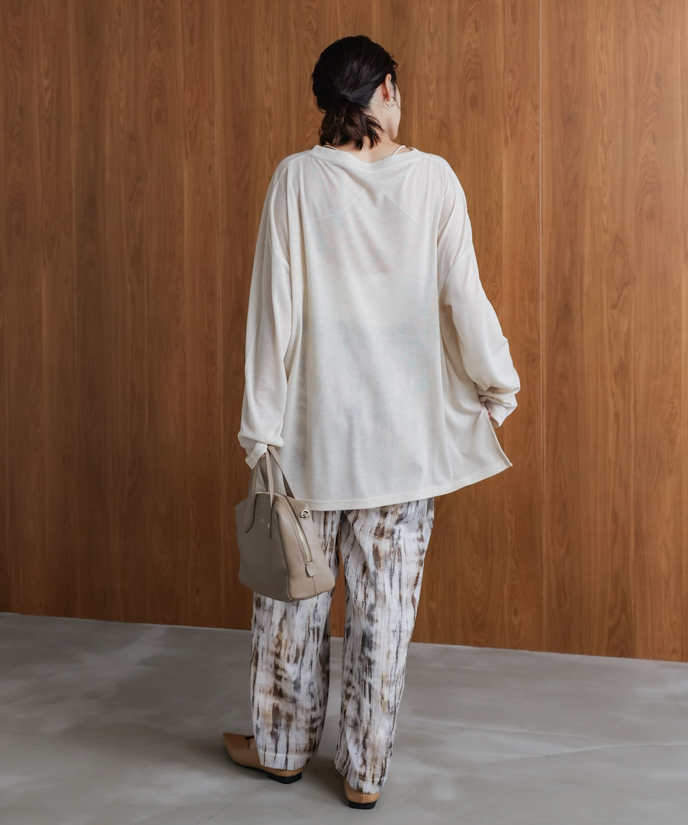 オーバーサイズシアーカットトップス