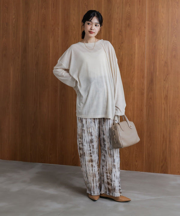 オーバーサイズシアーカットトップス