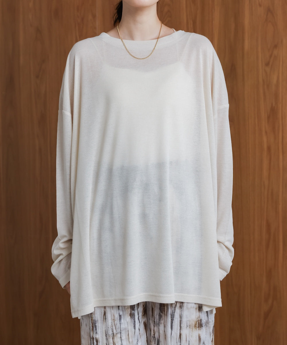 オーバーサイズシアーカットトップス