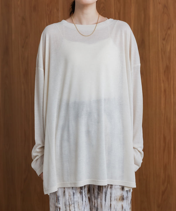 オーバーサイズシアーカットトップス