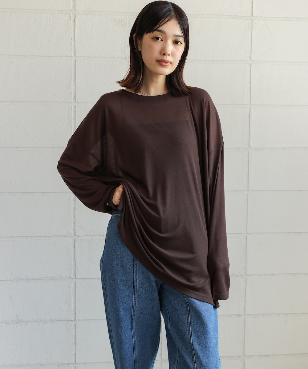 オーバーサイズシアーカットトップス