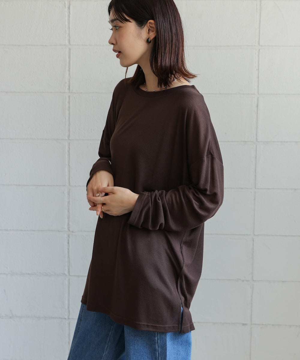 オーバーサイズシアーカットトップス