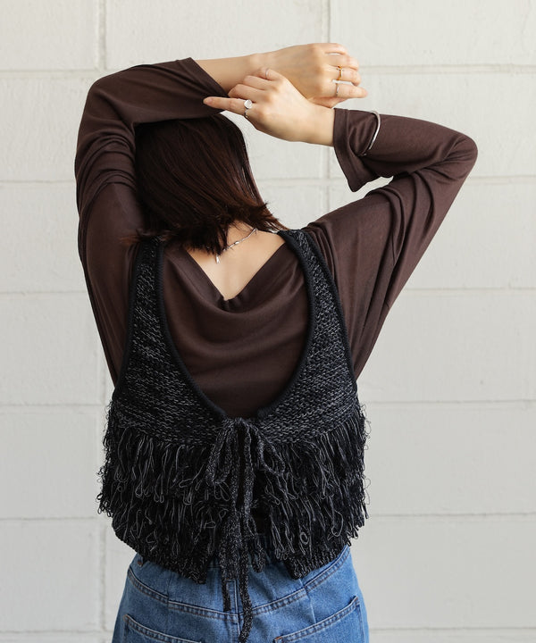 オーバーサイズシアーカットトップス