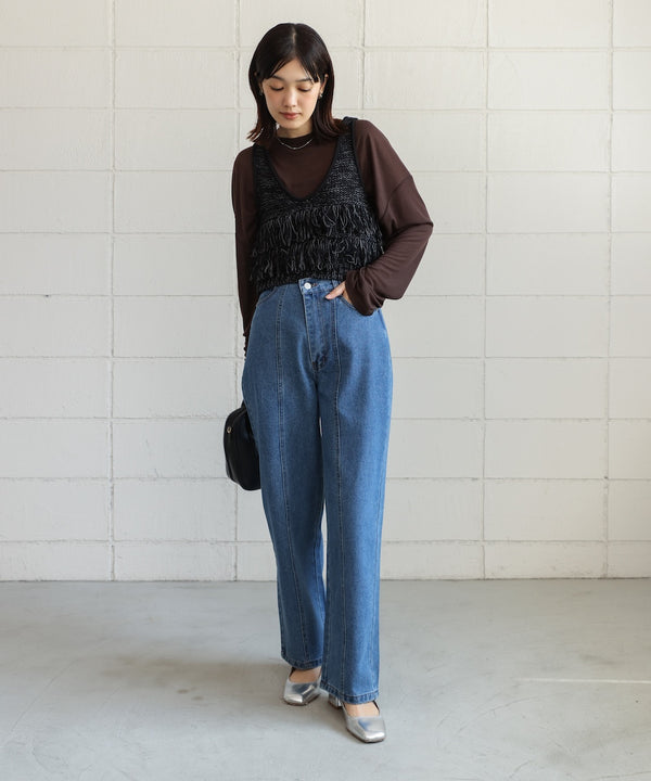 オーバーサイズシアーカットトップス