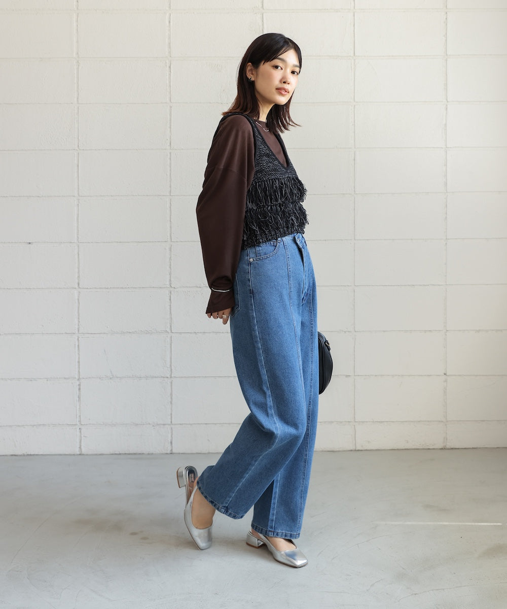 オーバーサイズシアーカットトップス