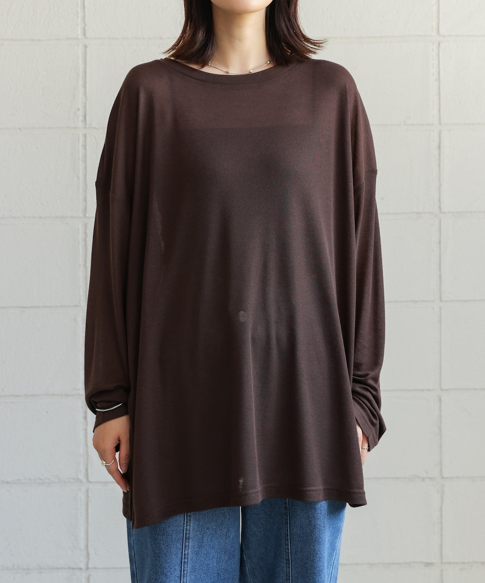 オーバーサイズシアーカットトップス