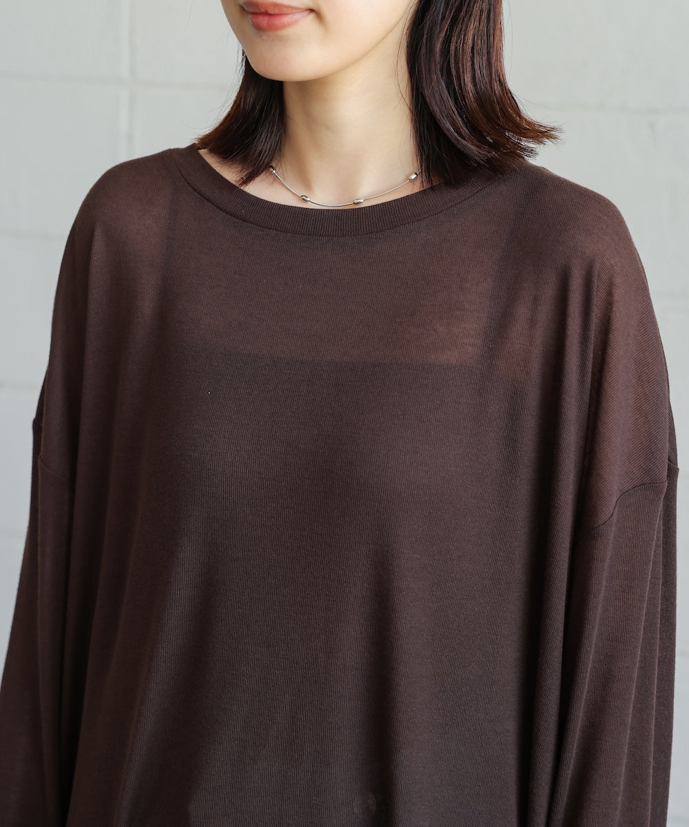 オーバーサイズシアーカットトップス