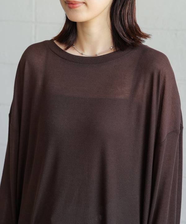 オーバーサイズシアーカットトップス