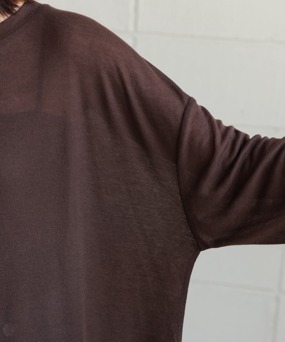 オーバーサイズシアーカットトップス