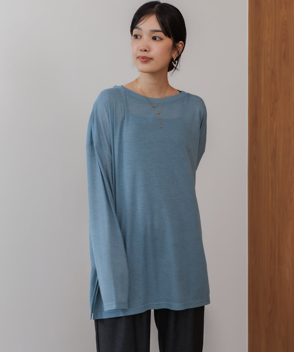 オーバーサイズシアーカットトップス