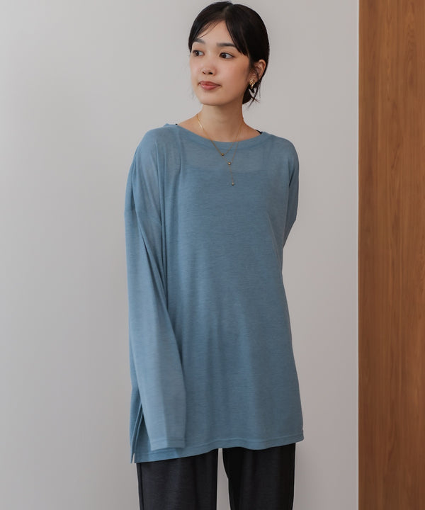 オーバーサイズシアーカットトップス