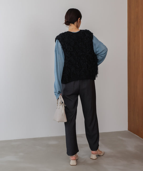 オーバーサイズシアーカットトップス