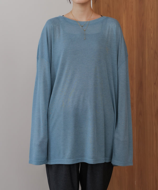 オーバーサイズシアーカットトップス