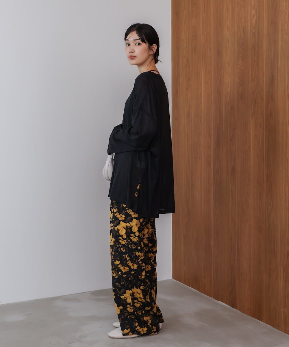 オーバーサイズシアーカットトップス