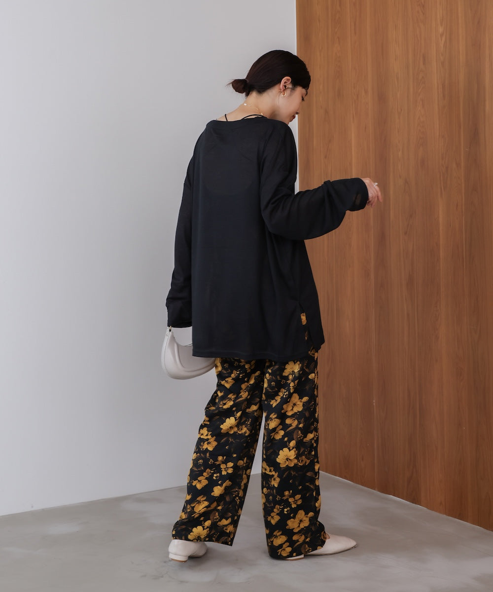 オーバーサイズシアーカットトップス