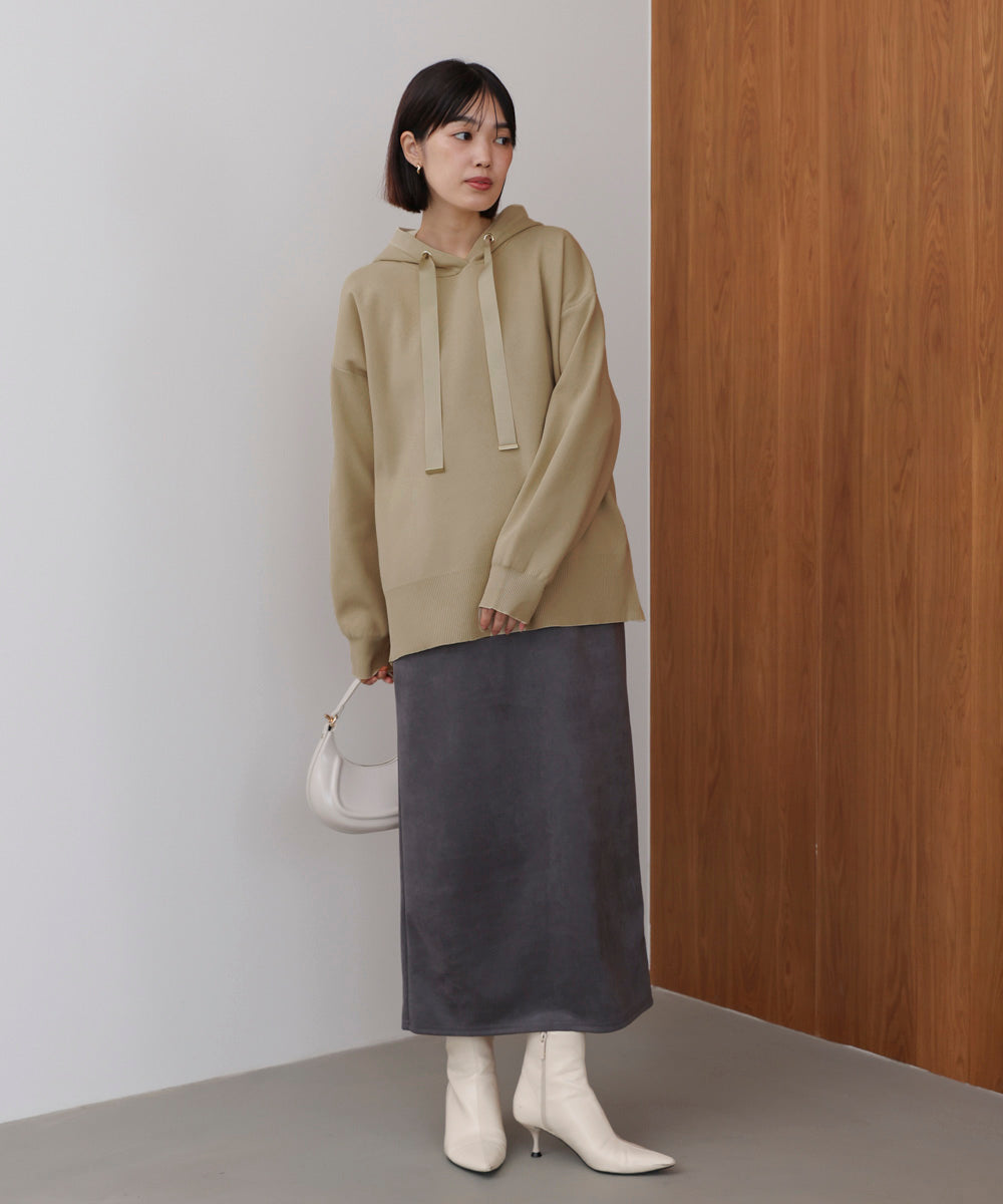 軽量ニットパーカー