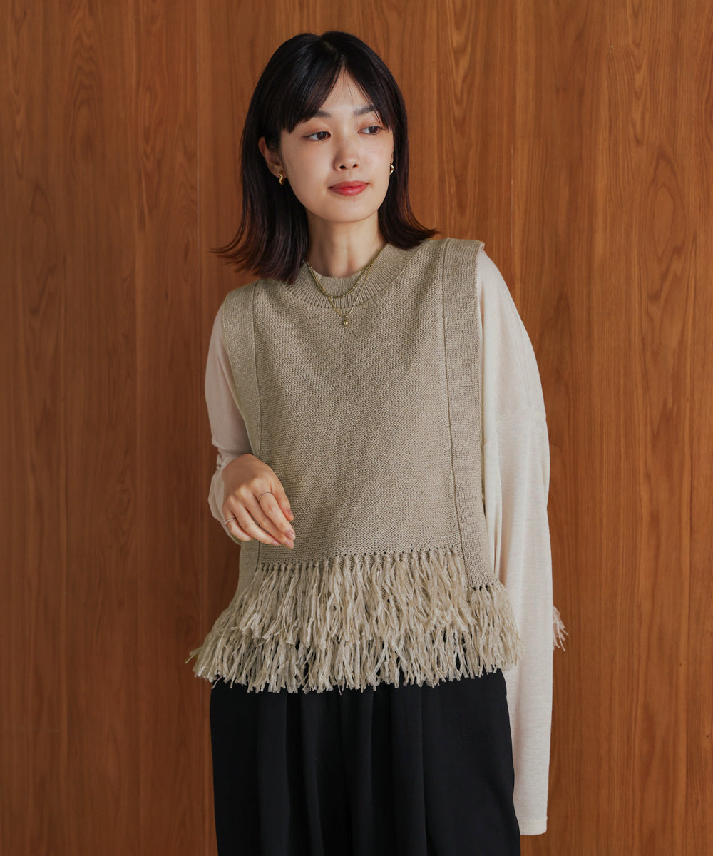 【新色追加】フェザーヤーンニットベスト