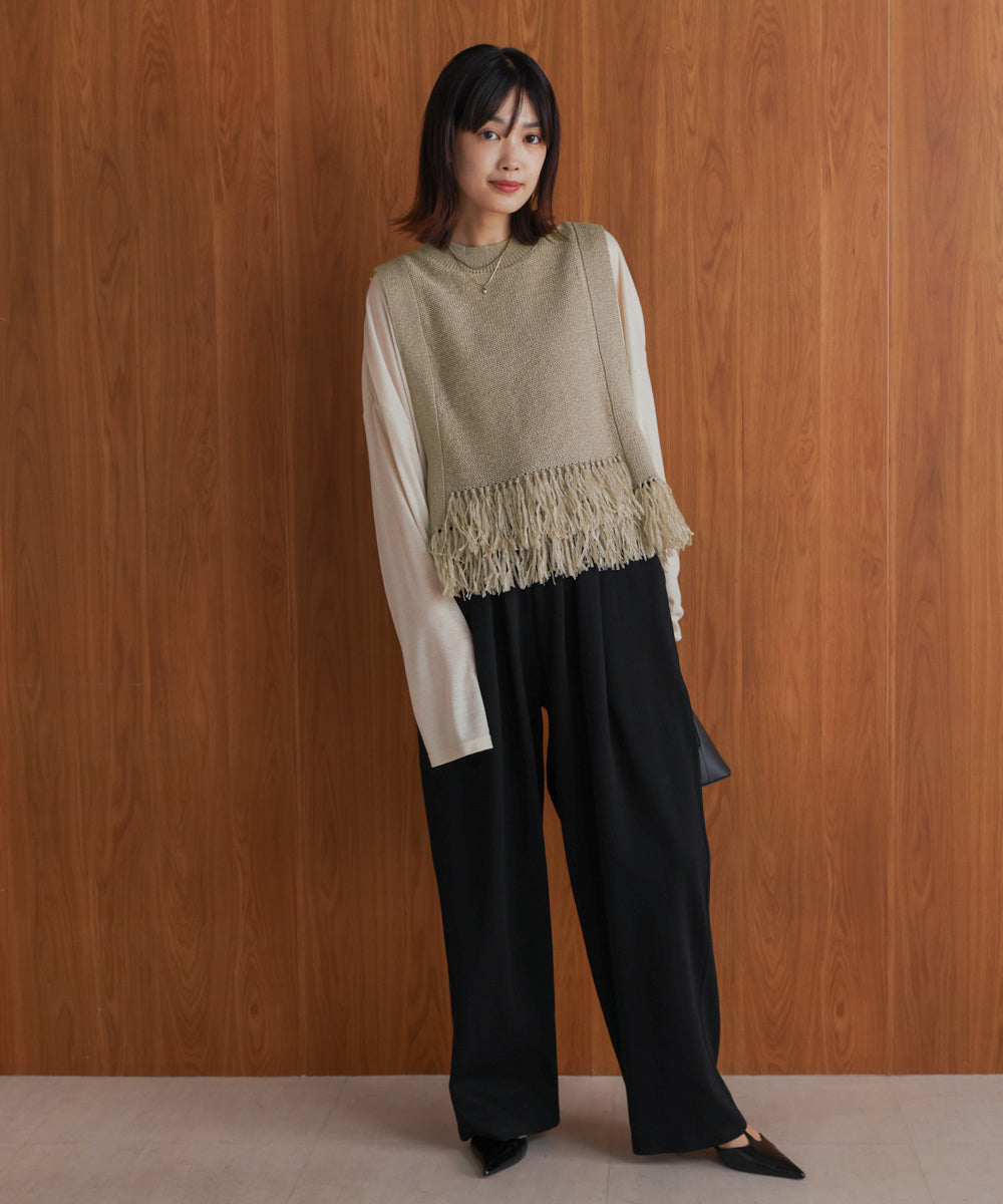 【新色追加】フェザーヤーンニットベスト