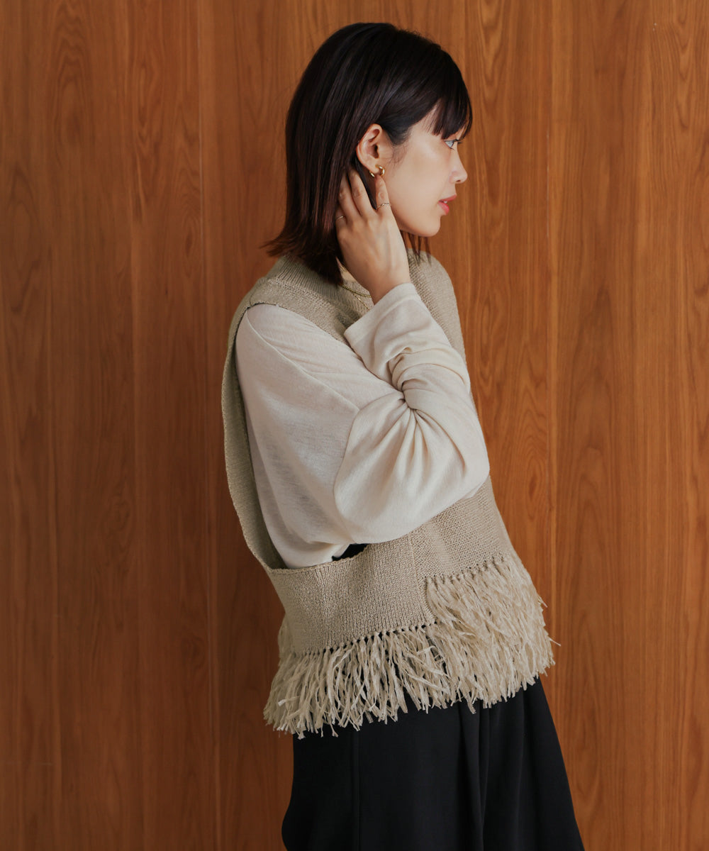 【新色追加】フェザーヤーンニットベスト