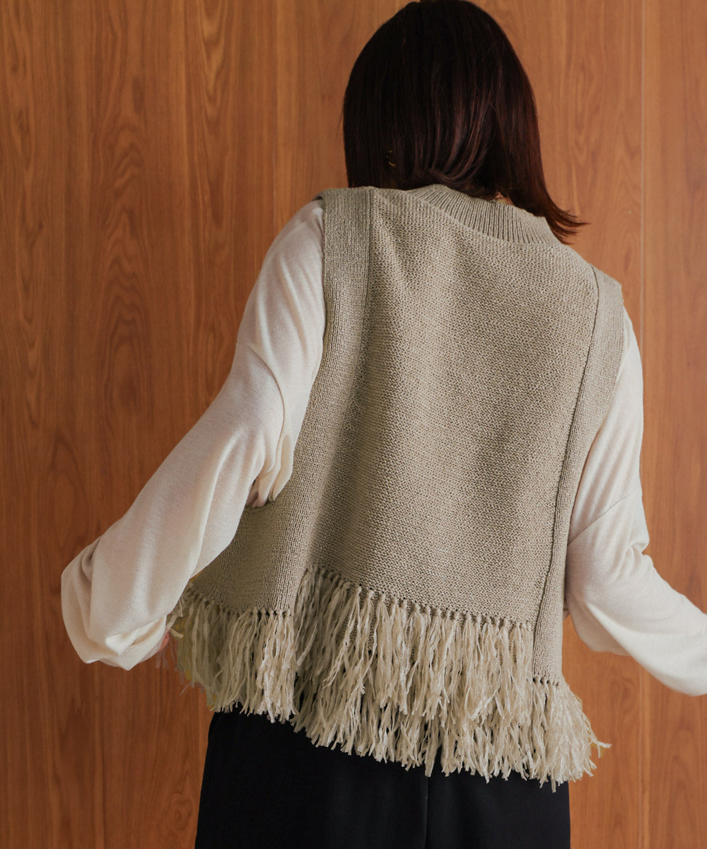 【新色追加】フェザーヤーンニットベスト