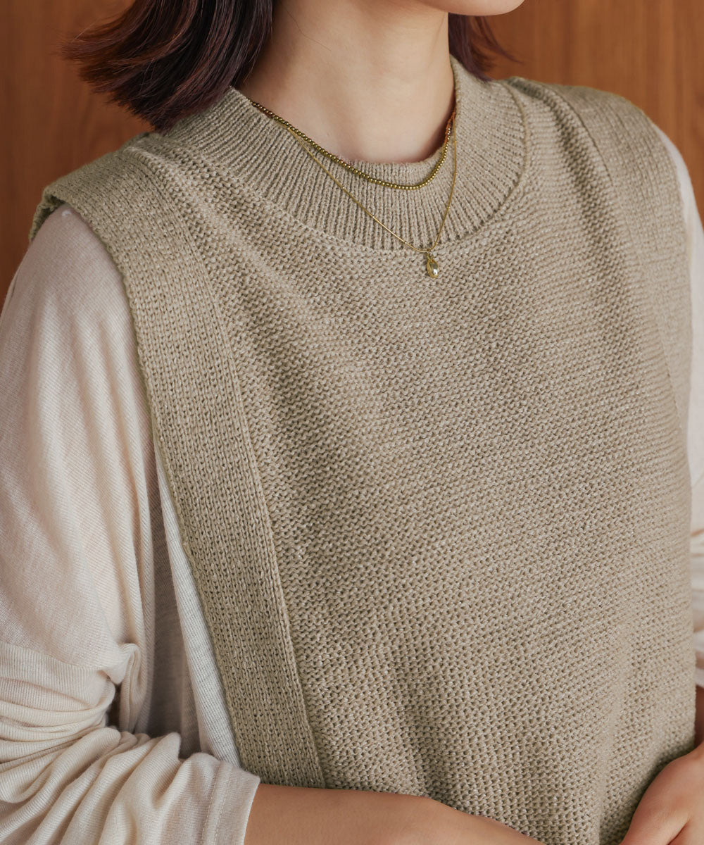 【新色追加】フェザーヤーンニットベスト