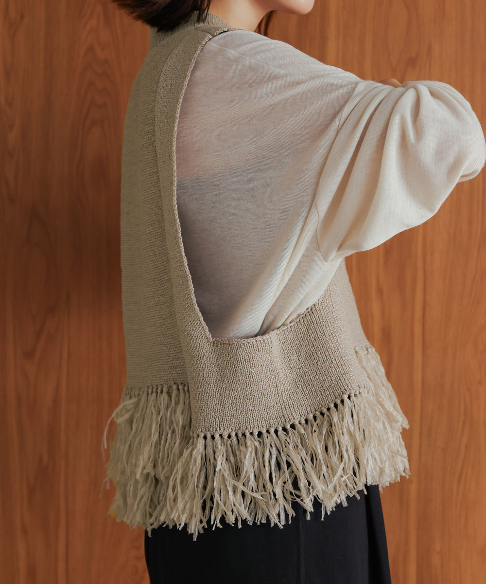 【新色追加】フェザーヤーンニットベスト