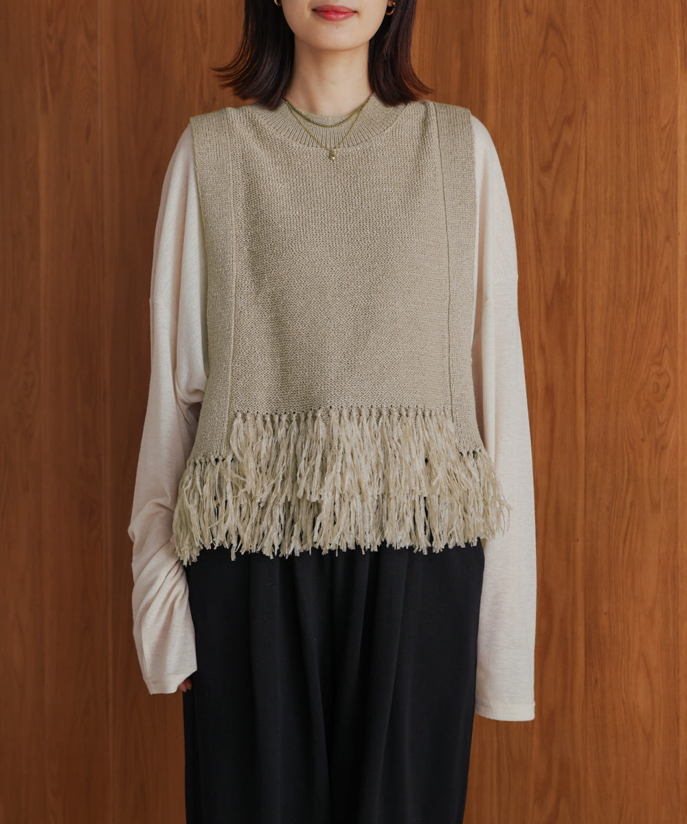 【新色追加】フェザーヤーンニットベスト