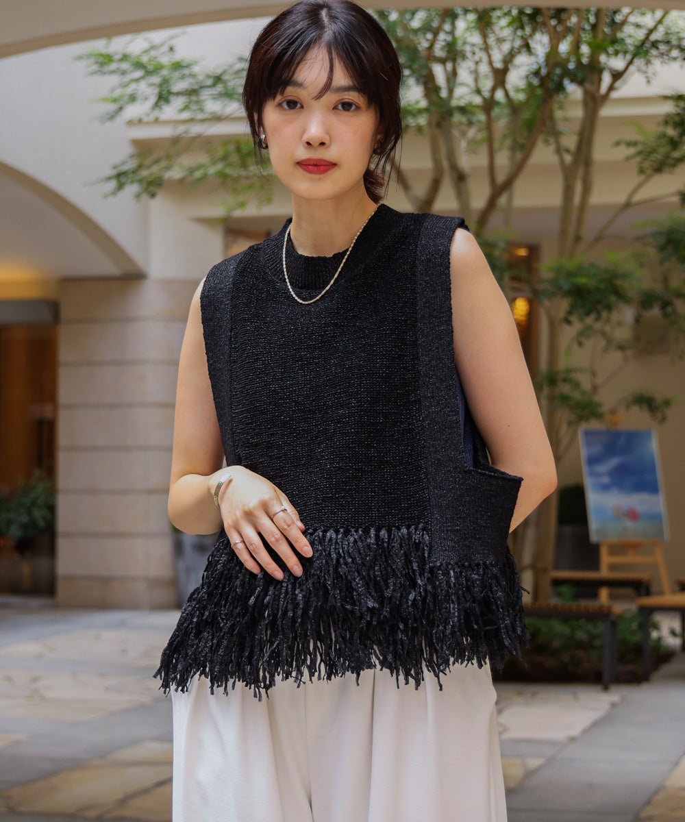 【新色追加】フェザーヤーンニットベスト