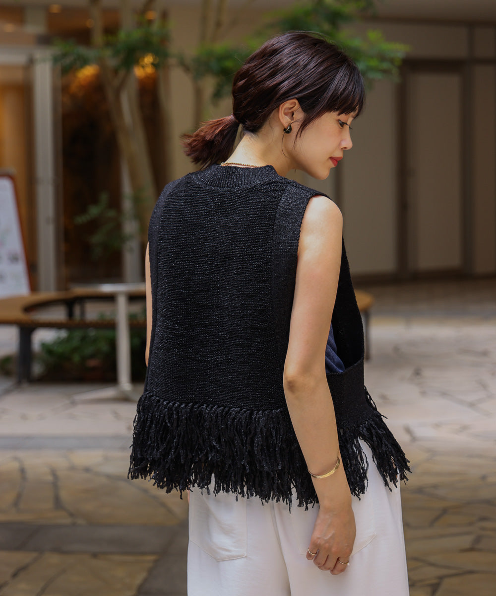 【新色追加】フェザーヤーンニットベスト