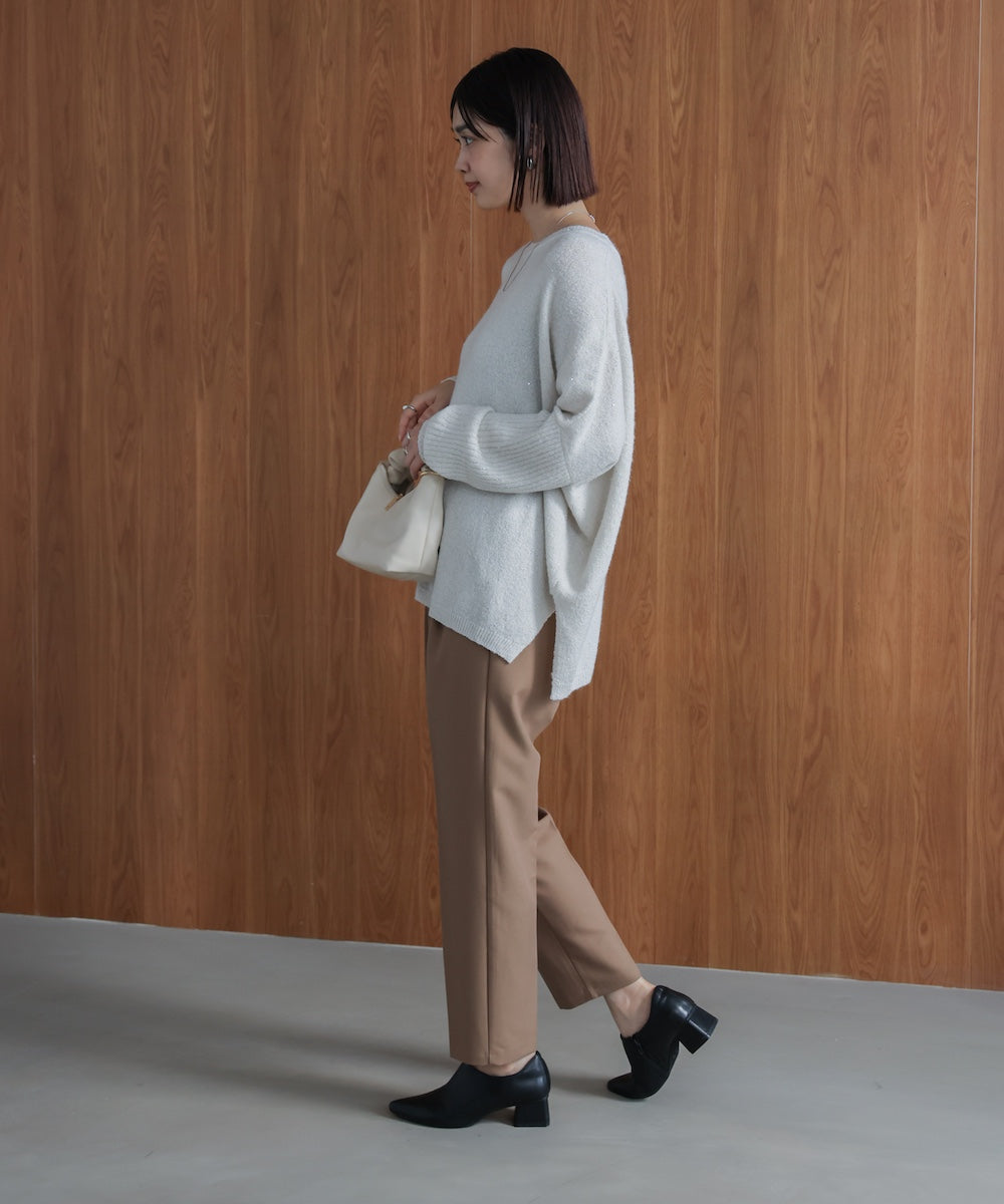 スパンコールドルマンニットリブ