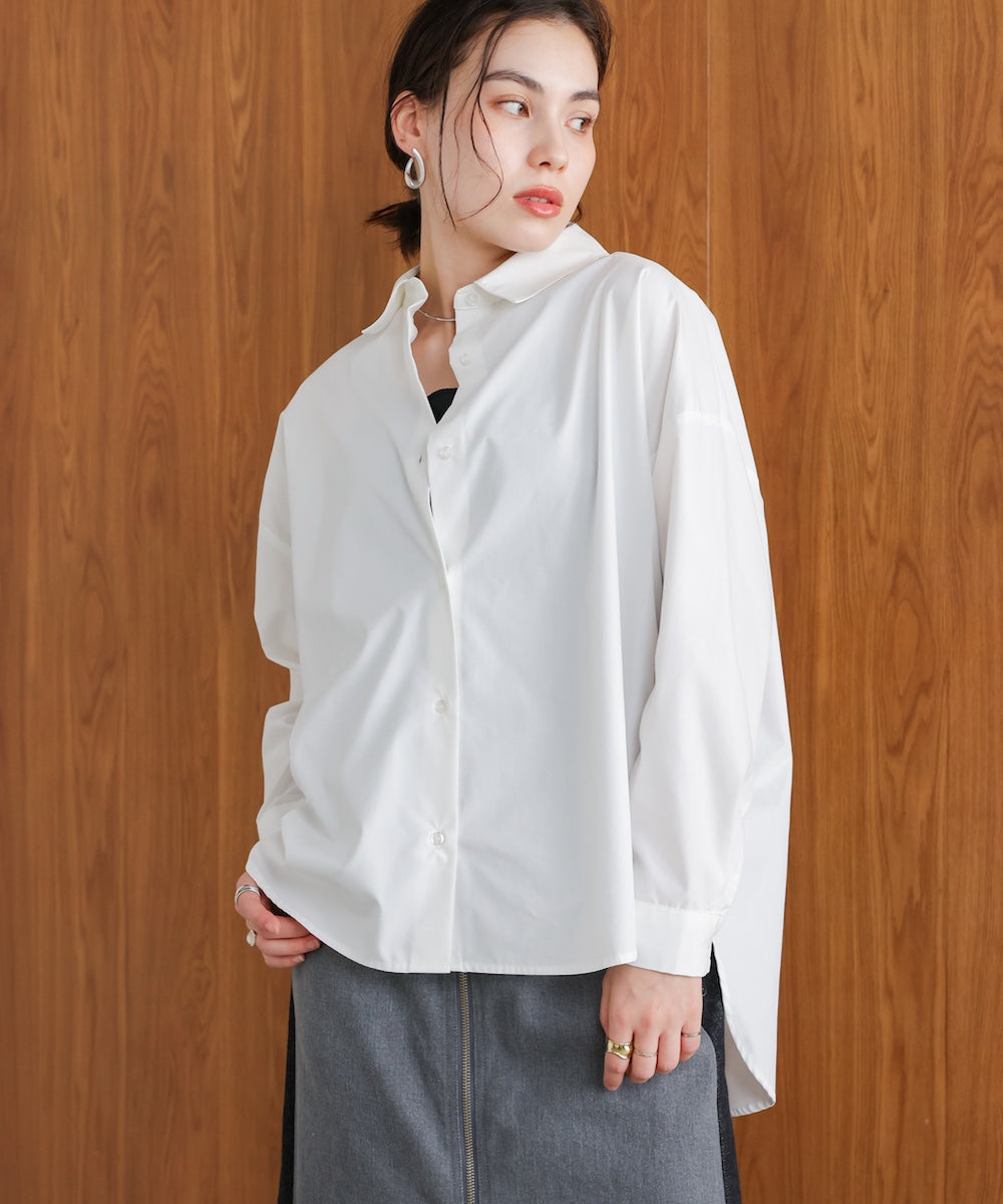 TCバックギャザーヨークブラウス