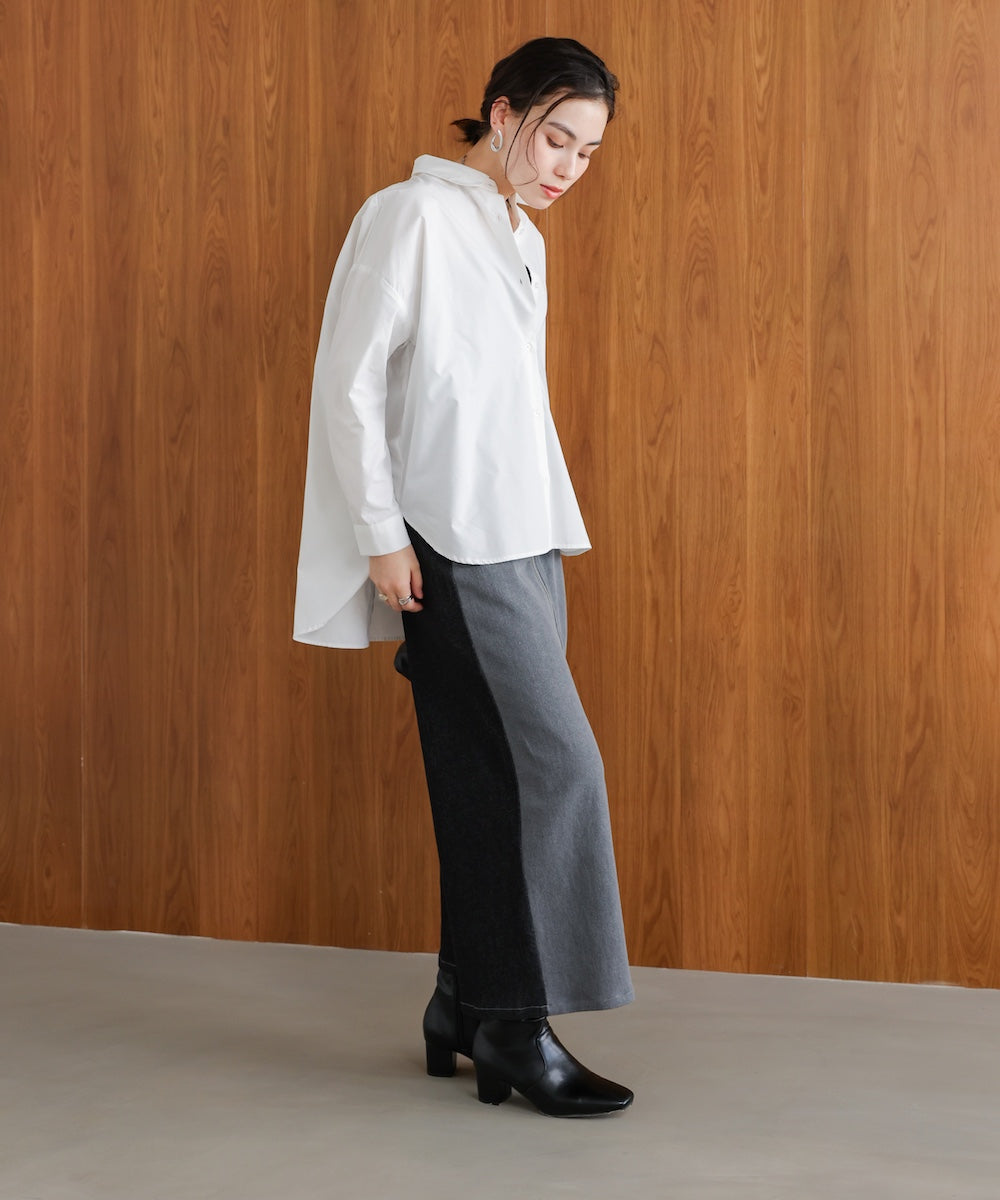 TCバックギャザーヨークブラウス