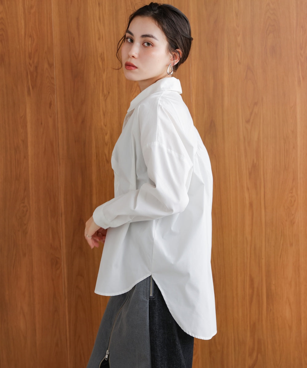 TCバックギャザーヨークブラウス