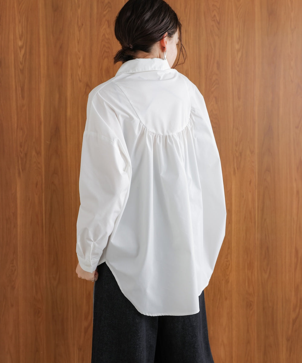 TCバックギャザーヨークブラウス
