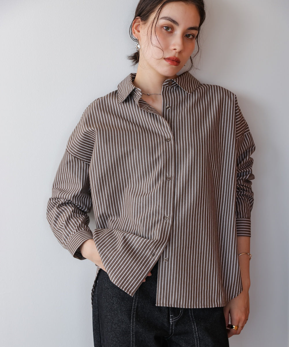 TCバックギャザーヨークブラウス