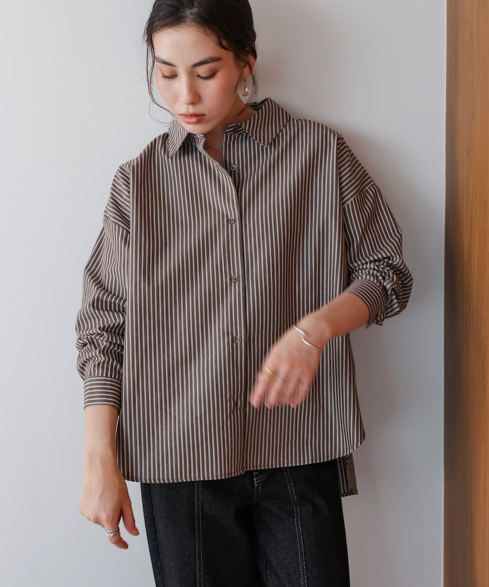 TCバックギャザーヨークブラウス