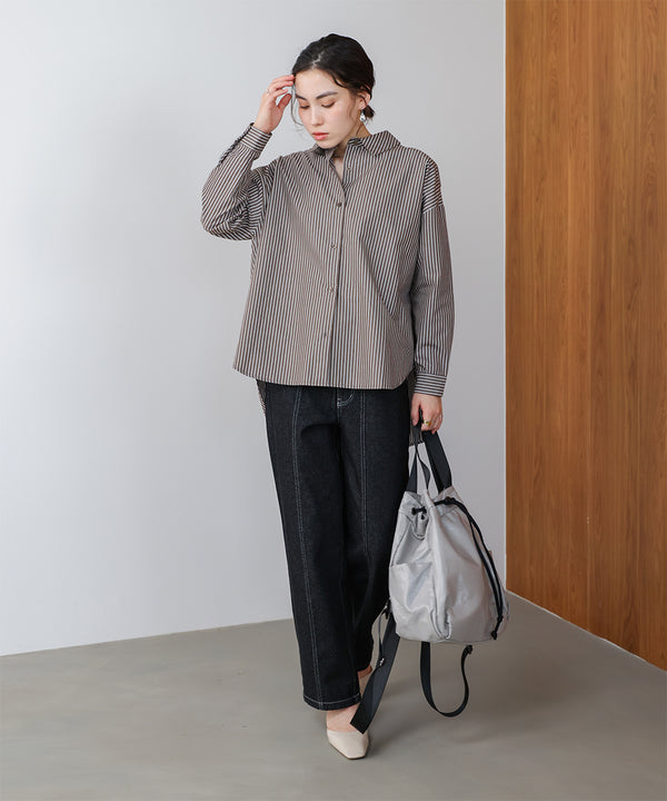 TCバックギャザーヨークブラウス