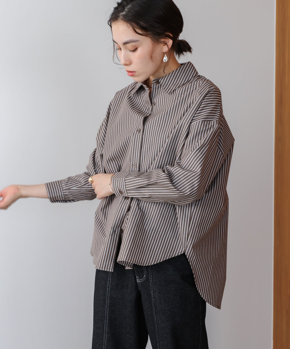 TCバックギャザーヨークブラウス