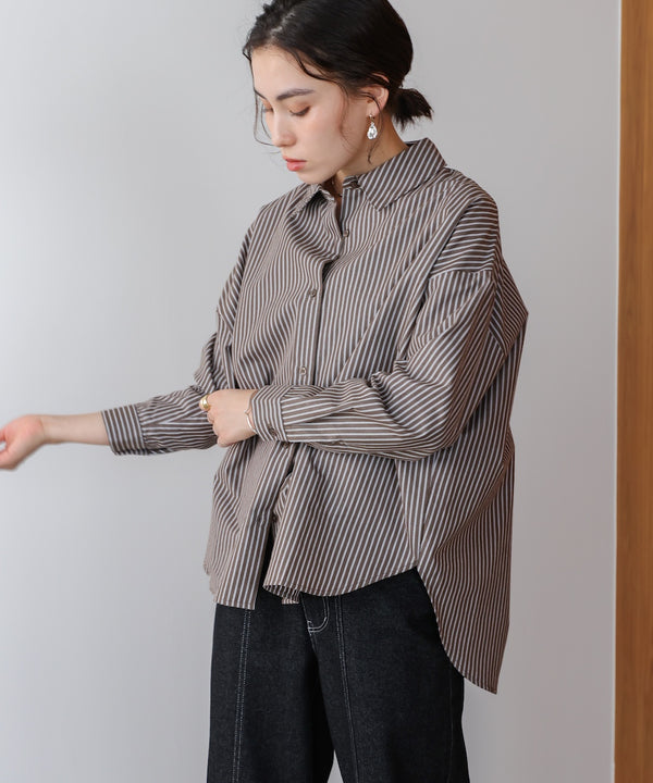 TCバックギャザーヨークブラウス