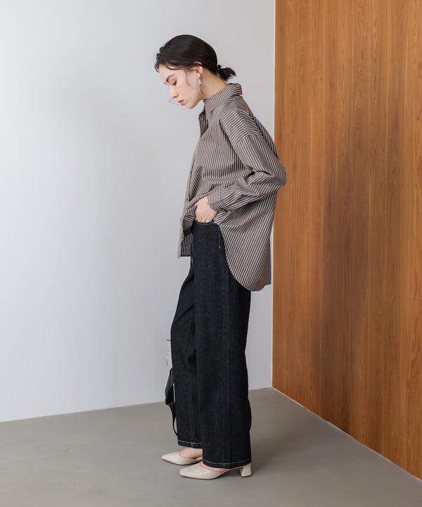 TCバックギャザーヨークブラウス